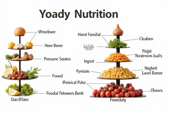 Tudományos ábra a táplálkozásról